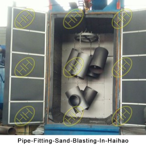 Pipe-Fitting-Sand-Blasting-In-Haihao