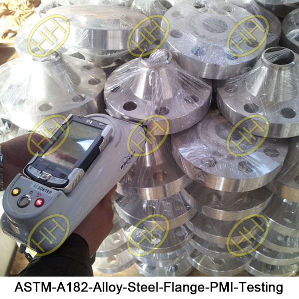 ASTM A182 Alloy Steel Flange PMI Testing