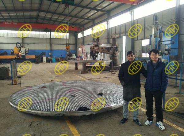 Client Inspect Tube Sheets Quality and Production In Haihao Group