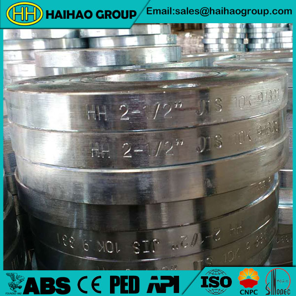 JIS B2220 10K Slip On Flanges In Haihao Group
