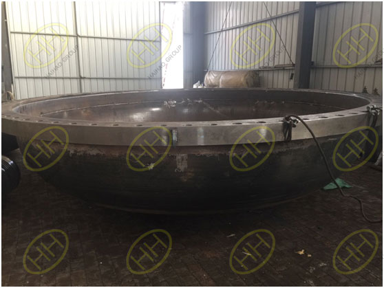 OD  5000 mm  big size cap welding with flange