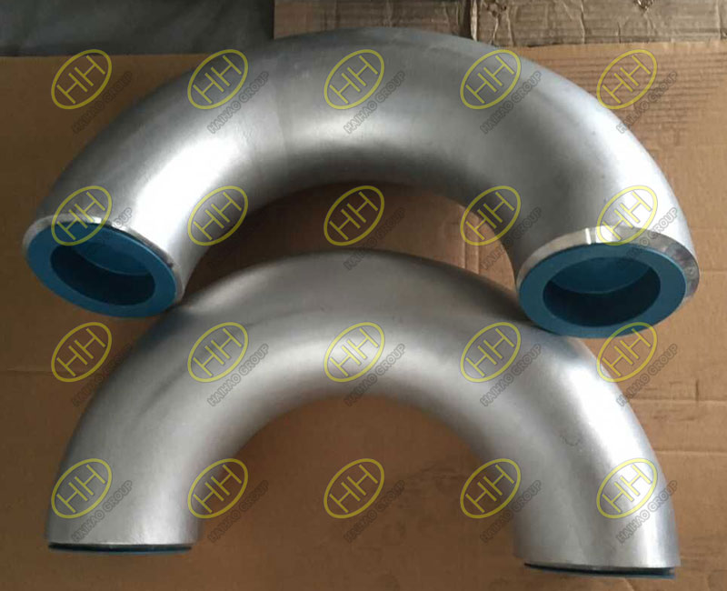 Stainless steel butt weld 180 degree elbows finished in Haihao Group