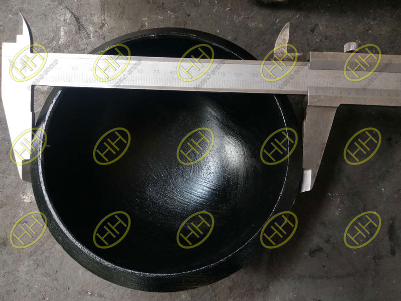 Inspection of ASME B16.9 A234 WPB SCH80 caps
