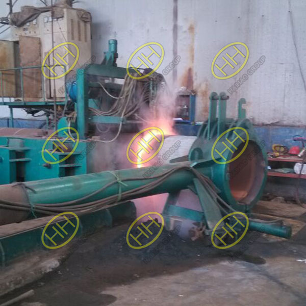 Hot induction bending machine in Haihao Group