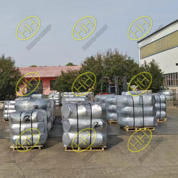 High quality shipment of ASME B16.9 A234 WPB elbows ordered by Haihao Group's UAE customer