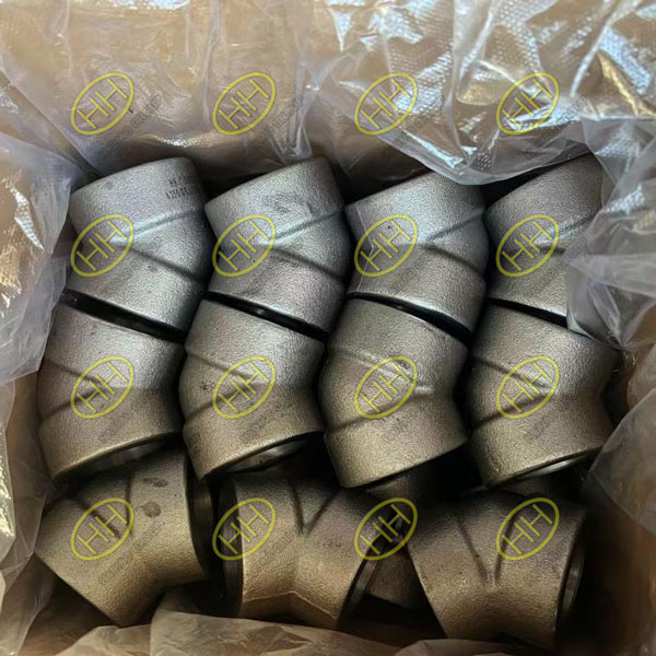 ASME B16.11 ASTM A350 GR. LF2 CL1 45° socket weld elbows