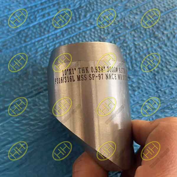 MSS SP-97 A182 F316 45 degree socket weld latrolet