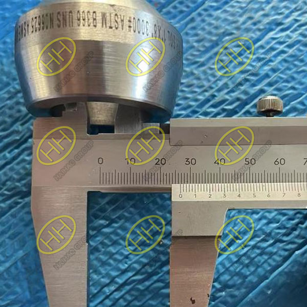 Quality inspection of MSS-SP 97 Sockolet Nickel Alloy ASTM B366 UNS N06625