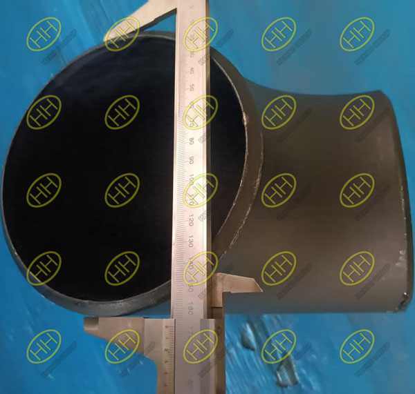 Quality inspection of ASME B16.28 90° Short Radius Elbow A234 GR.WPB-S with Black Paint