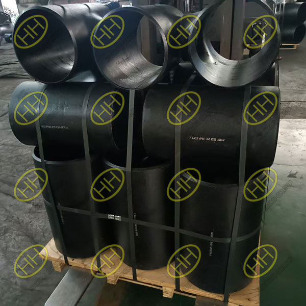ASME B16.9 ASTM A420 WPL6 seamless tees are ready for shipment