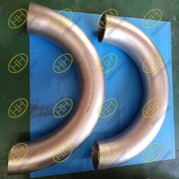 SA312 TP304 stainless steel 180 degree pipe bends for industrial pipelines