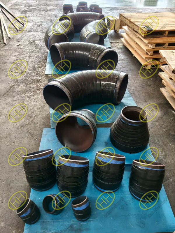 A234 WPB Butt Weld Pipe Fittings with 3LPE ready for shipment