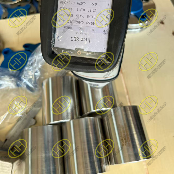 Quality inspection of Incoloy 800H NPT threaded couplings