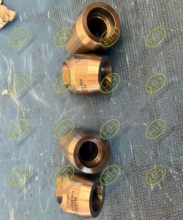 MSS SP-97 45 degree socket weld lateral branch fittings ASTM A105 forged steel