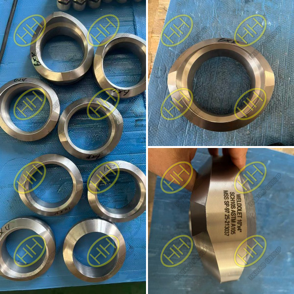 ASTM A105 butt weld outlet fittings ready for shipment