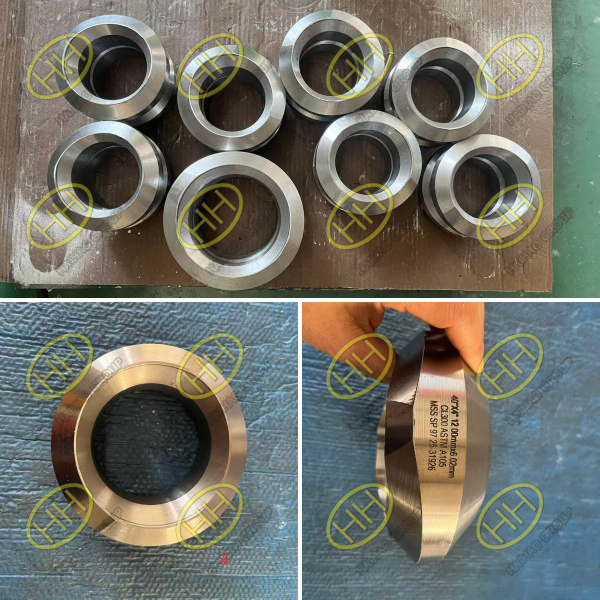 ASTM A105 butt weld branch outlet fitting MSS SP-97 for pipeline project