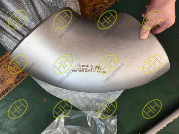ASTM A403 WP316 seamless short radius elbow 10 inch SCH 80S manufactured by Haihao Group