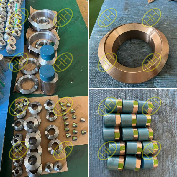 MSS SP-97 ASTM A105N branch outlet manufacturer shipping sour service welded branch connections, swage nipples, and plugs