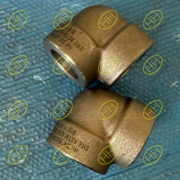 ASTM A350 LF2 Class 1 forged socket weld elbow supplied by Haihao Group