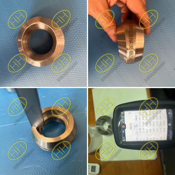 ASTM B564 UNS N06625 MSS SP-97 socket weld branch outlet 3000LB manufactured by Haihao Group
