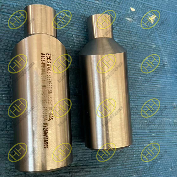 Haihao Group MSS SP-95 A403 WP304/304L eccentric reducing nipple 2"×1" SCH80S BLE/PSE for Russian client