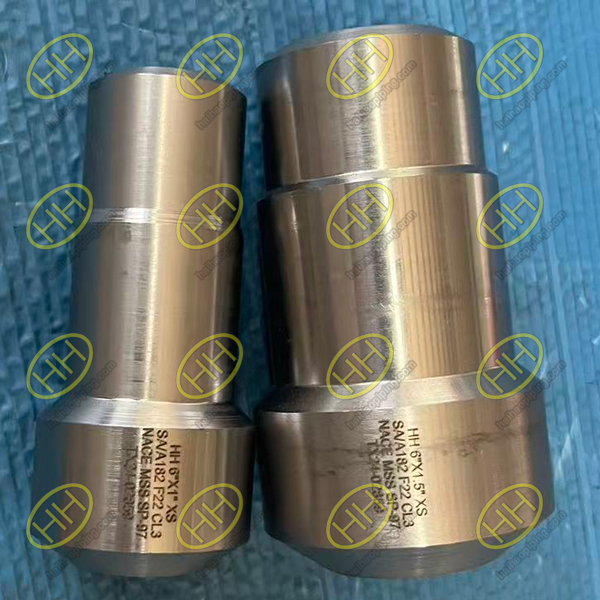 MSS SP-97 A182 F22 CL3 extended reinforced branch outlet Class 6000 NACE compliant, Haihao Group shipment to Singapore